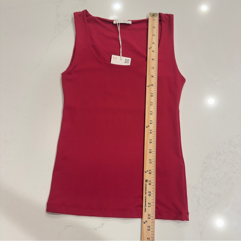 Zara Basic Red Tank Top Women's Small Casual Summer - Picture 4 of 6